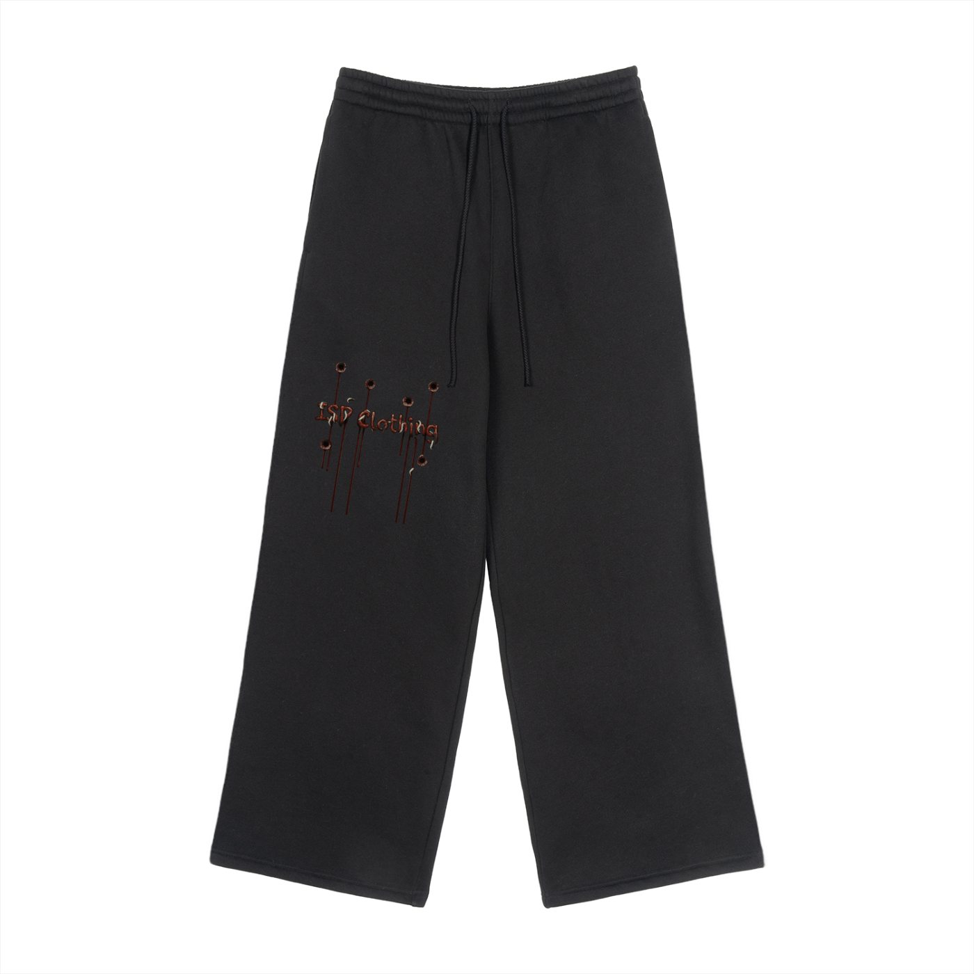 Fleece Drawstring Straight-Leg Sweatpants