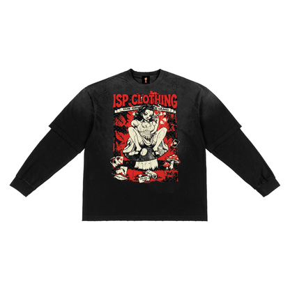 Alice in wonderland double layard long sleeve